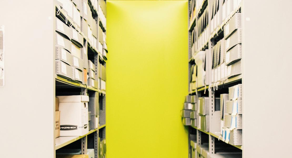 Storage at the New School Archives